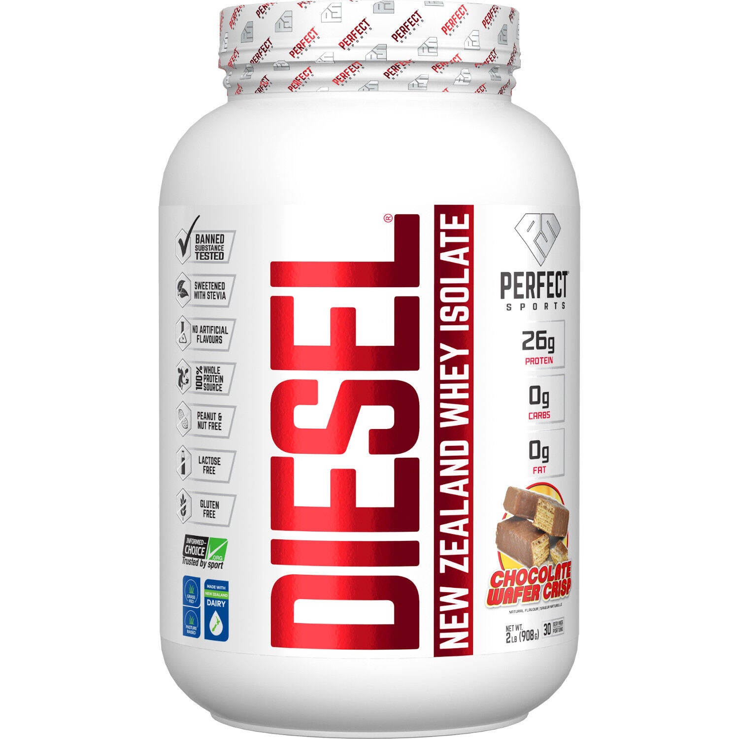 Lactos&eacute;rum Diesel Chocolate Wafer Crisp | GNC